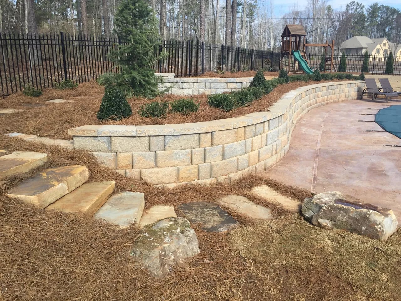 Georgia Natural Scapes landscaping project background
