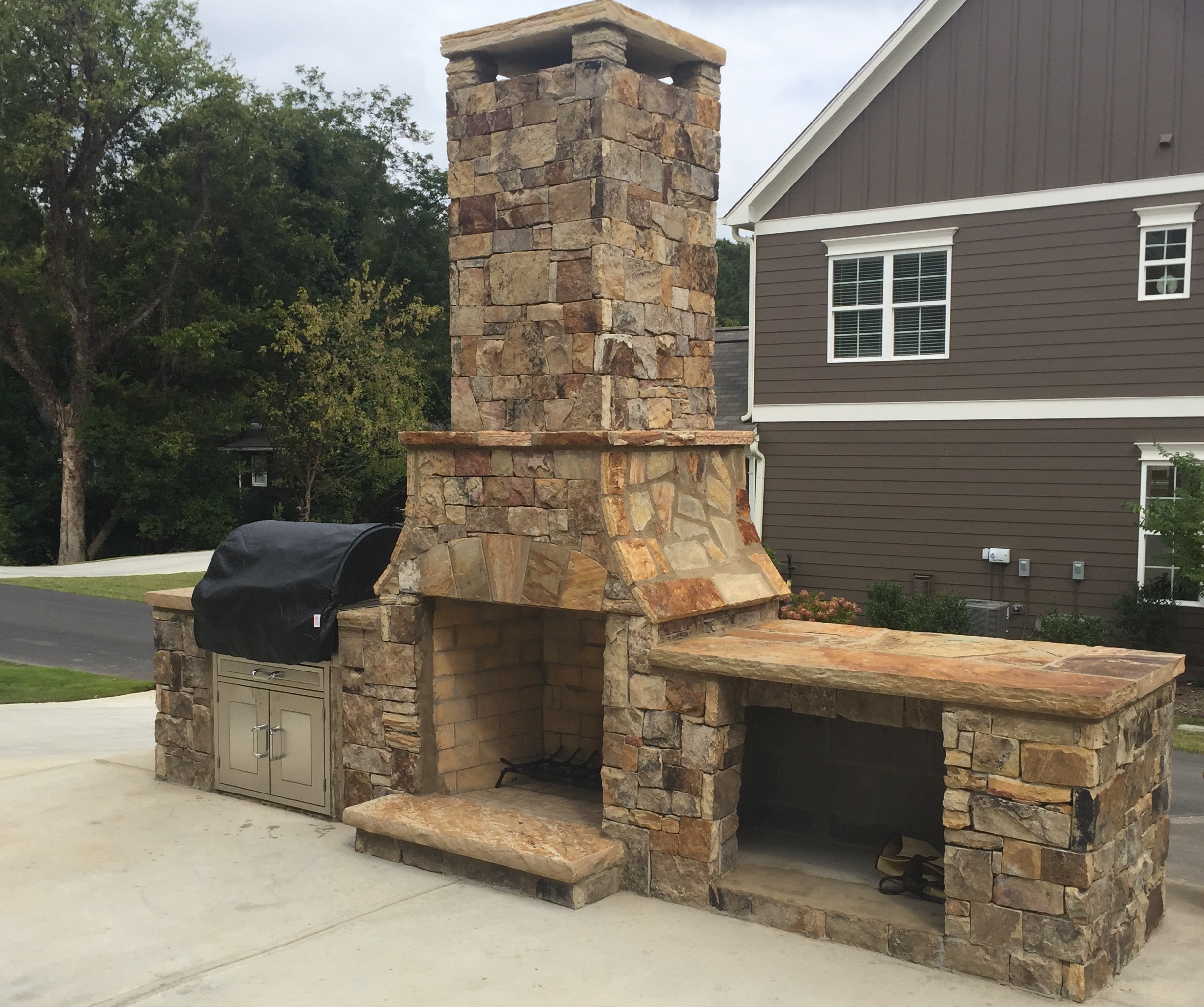 Outdoor Fireplace